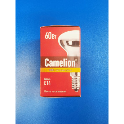 Лампа накаливания Е14, 60Вт (Camelion) -грибок R50 /зеркальная-матовая Лампа накаливания Е14, 60Вт (Camelion) -грибок R50 /зеркальная-матовая