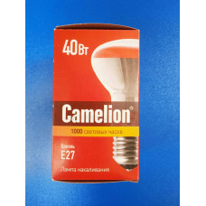 Лампа накаливания Е27, 40Вт (Camelion) -грибок R63 /зеркальная Лампа накаливания Е27, 40Вт (Camelion) -грибок R63 /зеркальная