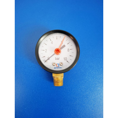 Манометр 10bar, 1/4", 50мм, радиальный (СТМ)