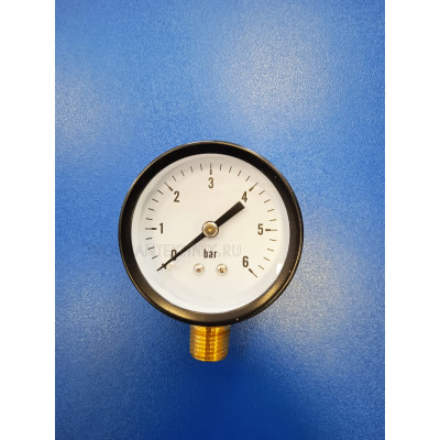 Манометр 6bar, 1/4", 50мм, радиальный (Taen)