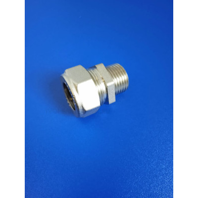 Муфта для нержавеющей гофрированной трубы 15-1/2"нр (усиленная) Lavita