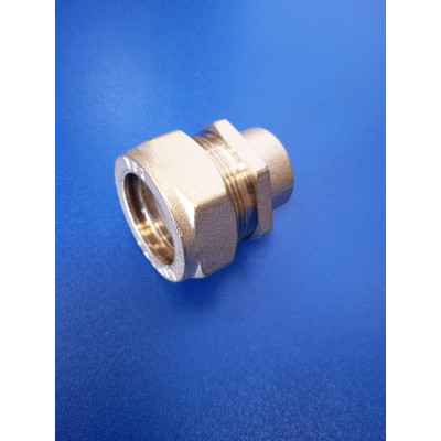 Муфта для нержавеющей гофрированной трубы 20-1/2"вр (усиленная) Lavita