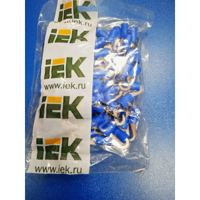 Наконенчик изолированный крюковой НИК 2-4 (1,5-2,5мм2) IEK /100шт
