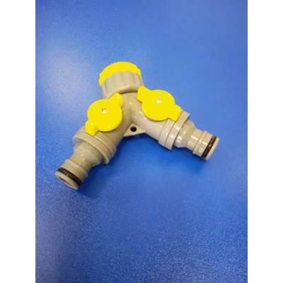 Распределитель быстросъемный 1/2"-3/4"М 2канала
