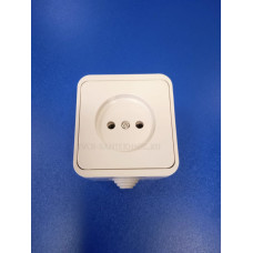 Розетка 2П ОТКР.УСТ 10А "Орель" (Белая) IP44 Розетка 2П ОТКР.УСТ 10А "Орель" (Белая) IP44
