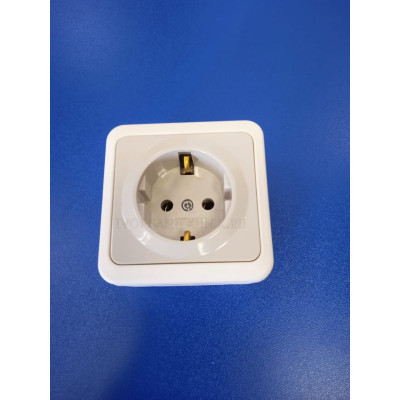 Розетка 2П+З ОУ 16А IP20 (Белая+Серая) NE-AD Multima /Турция
