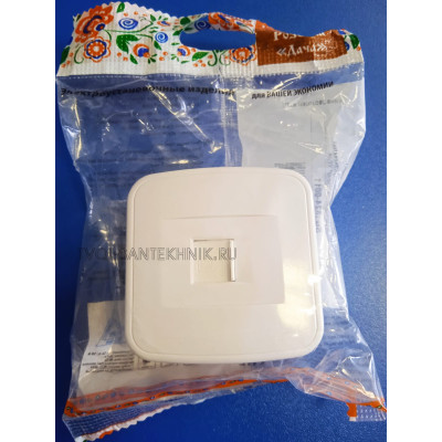 Розетка RJ45 (комп) ОТКР.УСТ "Дача" (Белая)