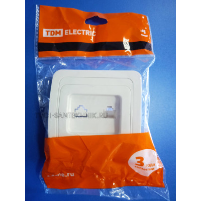 Розетка RJ45 (комп) "Валдай" (Белая)