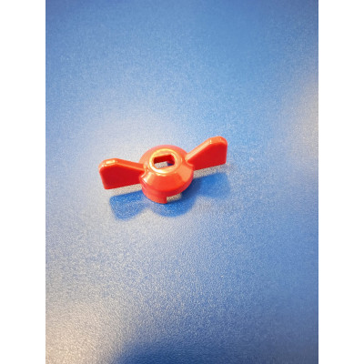 Ручка для шар.крана 1/2"-3/4" Бабочка (красная)