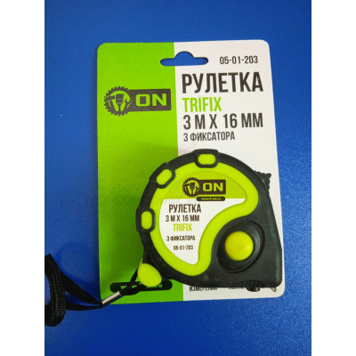 Рулетка 3мх16мм (3-ON) Trifix