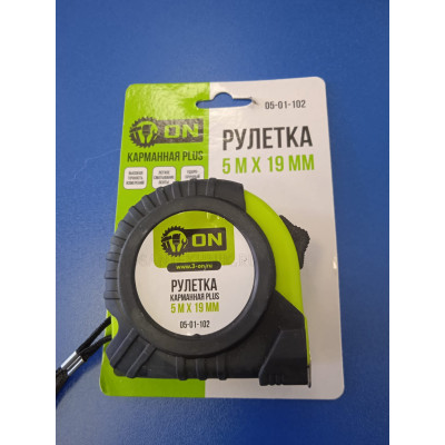 Рулетка 5мх19мм (3-ON) Plus