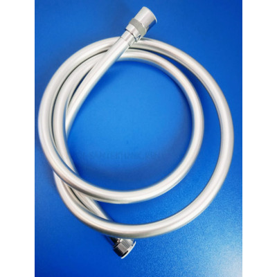 Шланг для душа 150см, нейлон, серый (AquaKratos)