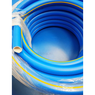 Шланг поливочн. 3х слойн, синий с желт.пол 3/4", 25м (Aqua Force) ТЕРМОЭЛАСТОПЛАСТ