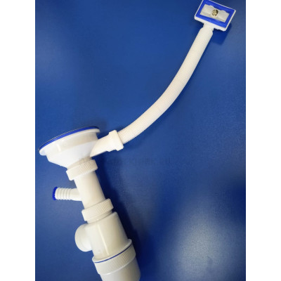 Сифон д/мойки Эконом 3 1/2"х40 (перелив+отвод) 30987109