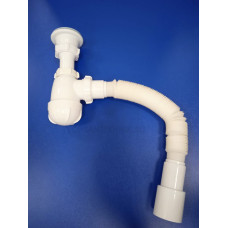 Сифон д/раковины 1 1/2"х40/50 PS0115-35-MR (Aquant) с гофрой Сифон д/раковины 1 1/2"х40/50 PS0115-35-MR (Aquant) с гофрой