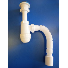 Сифон для мойки 1 1/2"х40 (АниПласт) с гофрой 50 /С0110 Сифон для мойки 1 1/2"х40 (АниПласт) с гофрой 50 /С0110