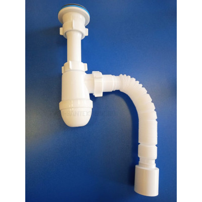 Сифон для мойки 1 1/2"х40 (АниПласт) с гофрой 50 /С0110