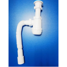 Сифон для мойки 1 1/2"х40 с гофрой 40-50