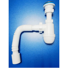 Сифон для мойки 1 1/2"х40 с гофрой Ø50 Сифон для мойки 1 1/2"х40 с гофрой Ø50