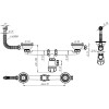 Сифон для мойки 3 1/2" с круглым переливом (Aquant) сдвоенный Сифон для мойки 3 1/2" с круглым переливом (Aquant) сдвоенный