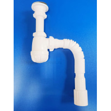 Сифон для раковины 1 1/4"х40/50 S1015-18-MR (Aquant) с гофрой