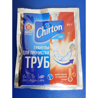 Средство - Гранулы для устранения засоров (80гр) Чиртон /в гор.воде
