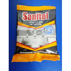 Средство - Порошок для устранения засоров (90гр) Sanitol Средство - Порошок для устранения засоров (90гр) Sanitol