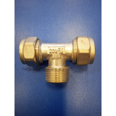 Тройник Цанга 20-3/4"нр-20 (Comap)