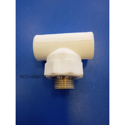 Тройник PPR (полипропилен) 20-1/2"нр-20