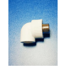 Угол PPR (полипропилен) 20-1/2"нр Угол PPR (полипропилен) 20-1/2"нр