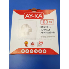 Вентилятор накладной 12Вт 100м3/ч (AY-KA) D100 /Турция