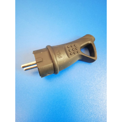 Вилка угловая с/з 16А 220-240В IP44 (Universal) каучук/с кольцом